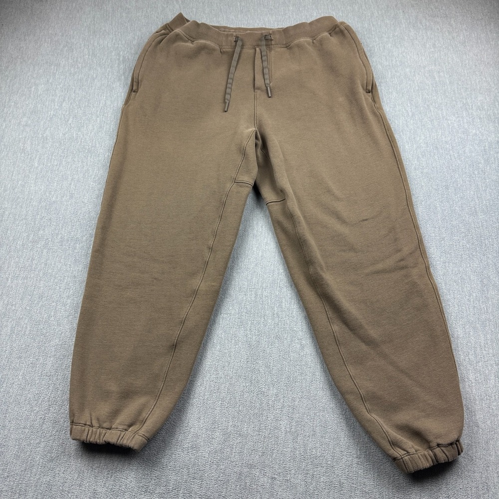 Lululemon Pants Mens Large Brown Steady State Jogger 29" Tapered Stretch Gym Run